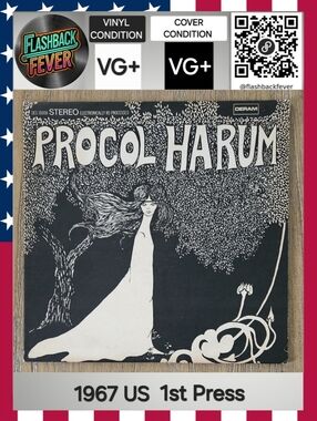 PROCOL HARUM•Procol Harum•Sept 1967 US Stereo(#DES 16008) Terre Haute, 1st Press